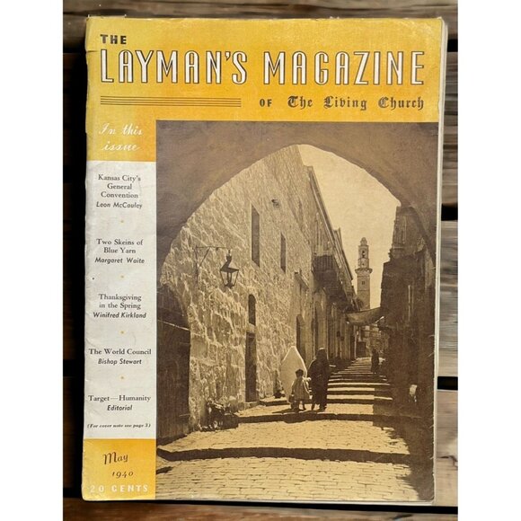 The Laymans Magazine May 1940 Episcopal Living Church News Vintage Christian - Picture 1 of 11